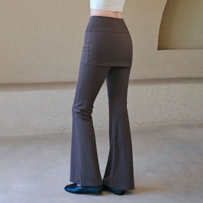 High-waisted slimming and comfortable sports bootcut pants