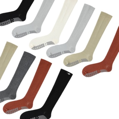 Slim knee-length non-slip stockings