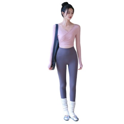 New sexy mesh back yoga top