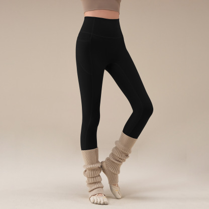 Autumn and winter new buttock lifting and belly tights Pilates fitness pants