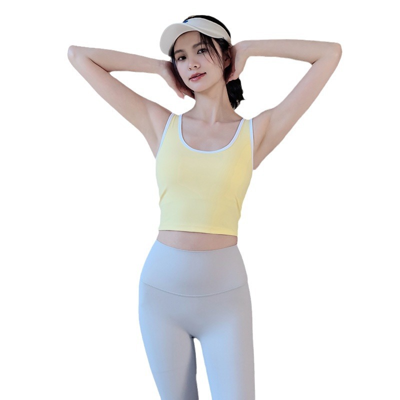 Padded Contrast Sports Tank