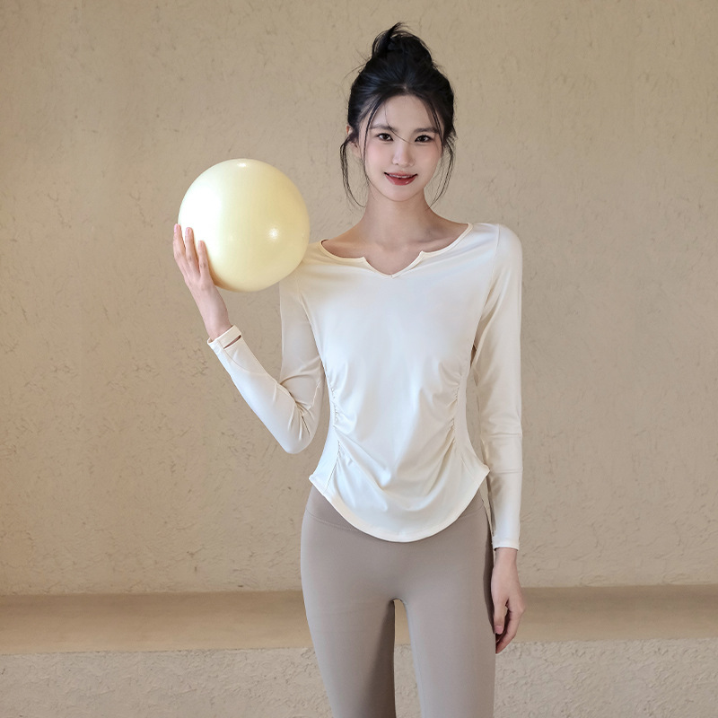 Nylon Quick-Dry Yoga Long-Sleeve Top