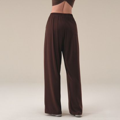 New casual loose straight slimming wide-leg pants