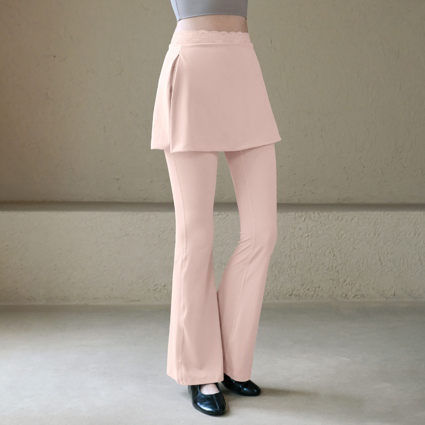 Versatile bootcut pants lace lace gym pants