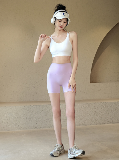 High waist peach hip short shorts