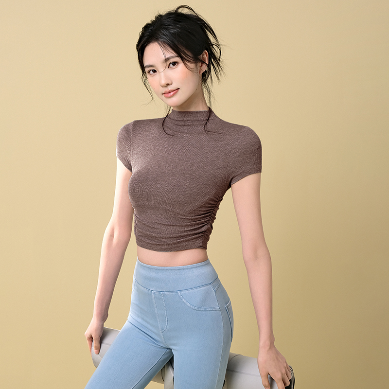 Tight sexy short sleeves