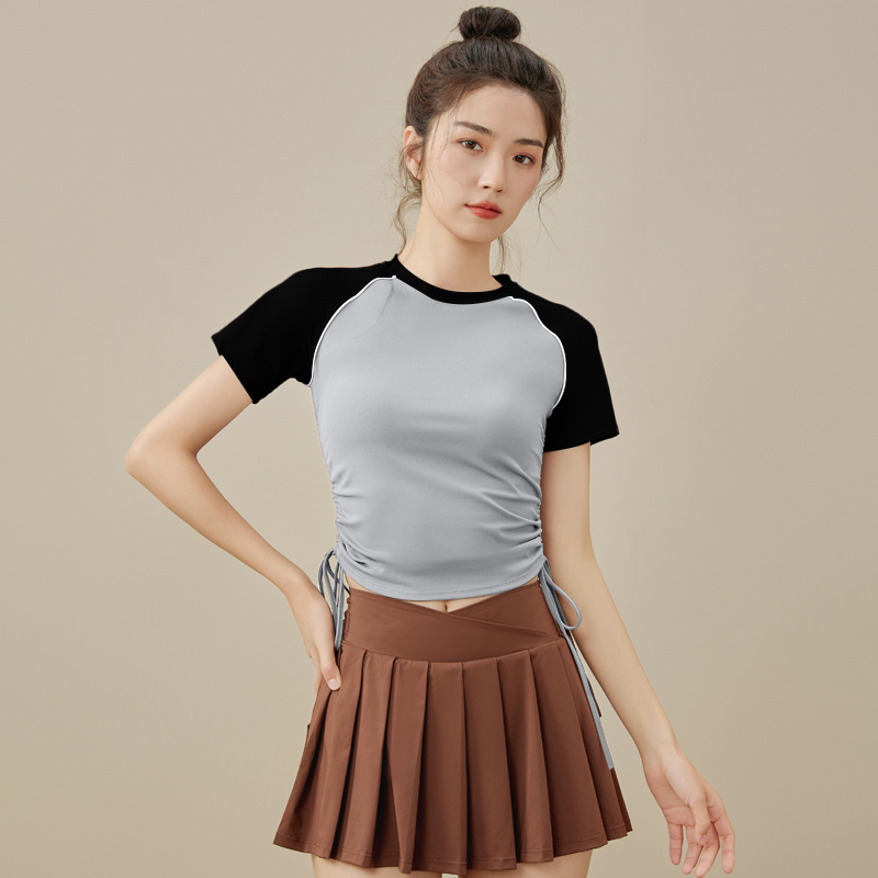 Waist slimming short sleeves