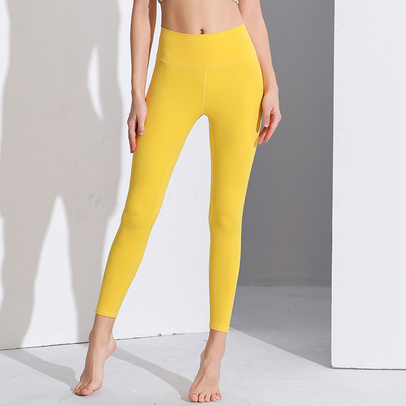 High-waisted hip-lifting leggings