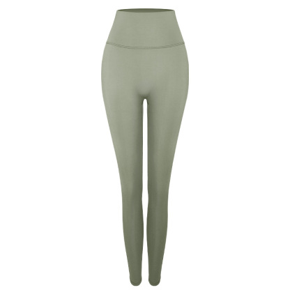 High-waisted peach buttocks nude trousers