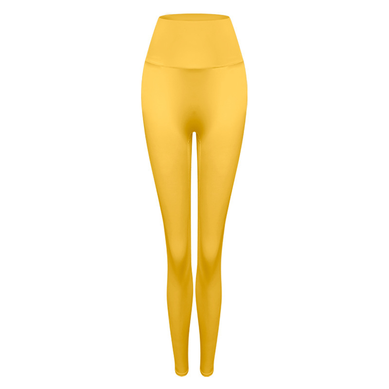 High-waisted peach buttocks nude trousers