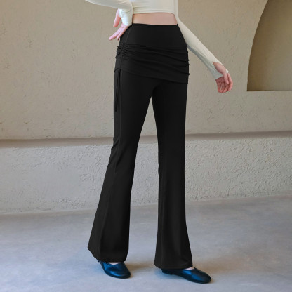 High-waisted slimming and comfortable sports bootcut pants