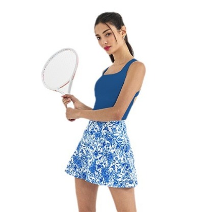 Fashion printed anti-light golf badminton tennis skirt