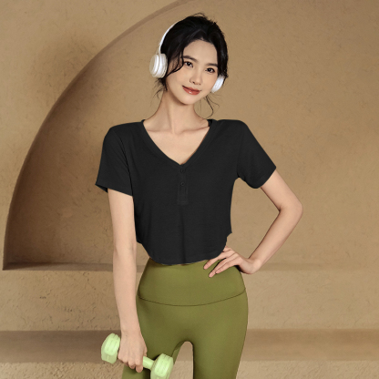 Loose quick-drying short sleeves