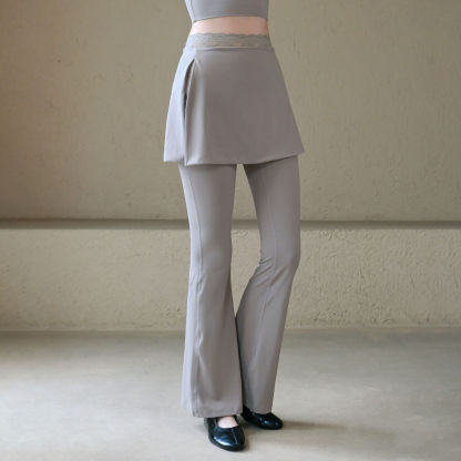 Versatile bootcut pants lace lace gym pants