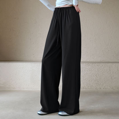 Slimming loose and comfortable straight-leg sports trousers