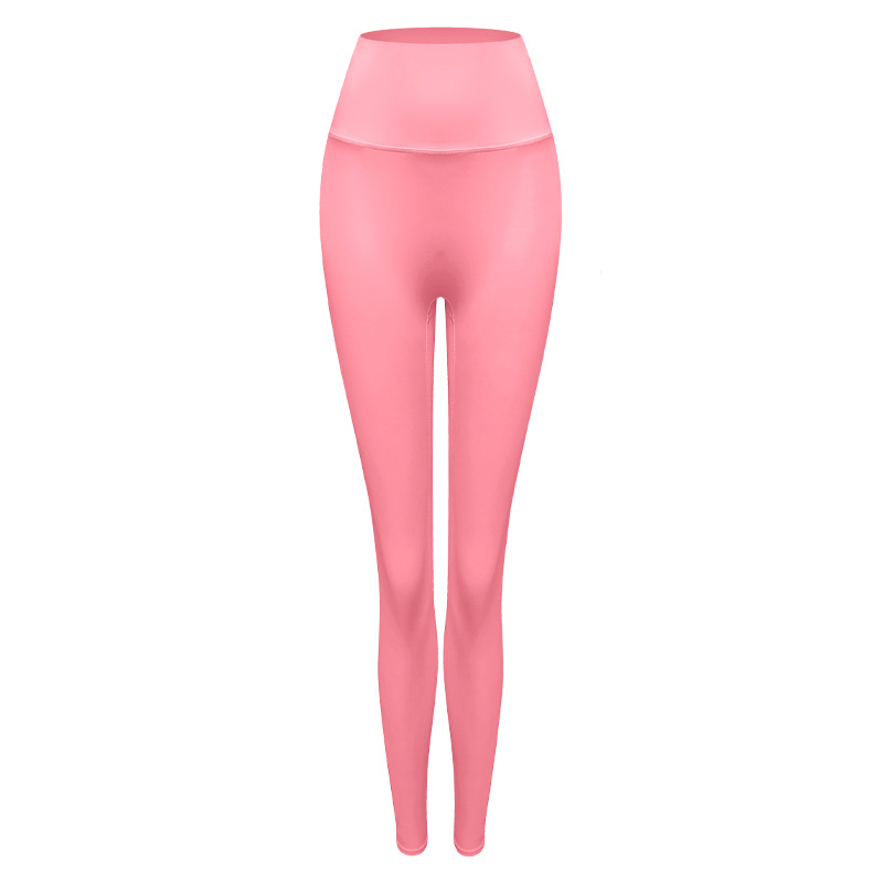 High-waisted peach buttocks nude trousers