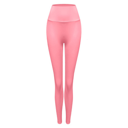 High-waisted peach buttocks nude trousers