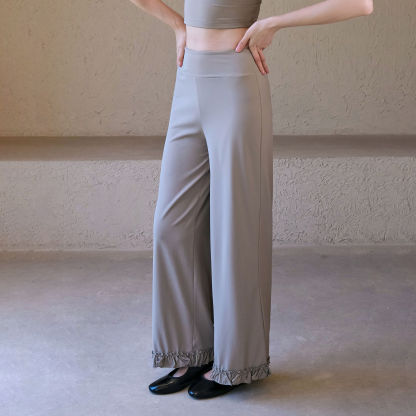 High-waisted loose casual running sports trousers