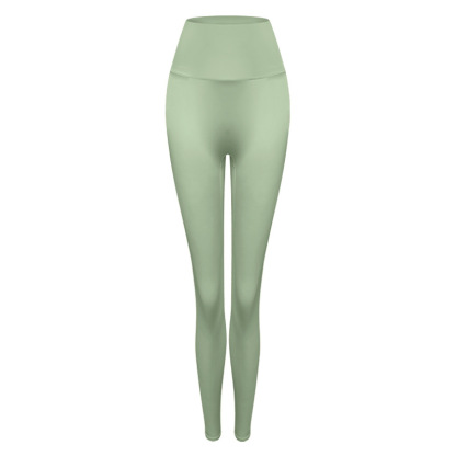 High-waisted peach buttocks nude trousers