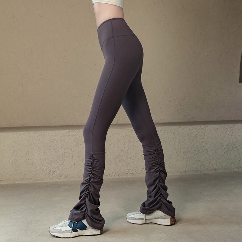 Flared Tight-Fit Leggings with Tummy Control