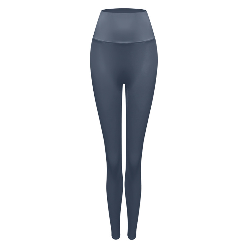 High-waisted peach buttocks nude trousers
