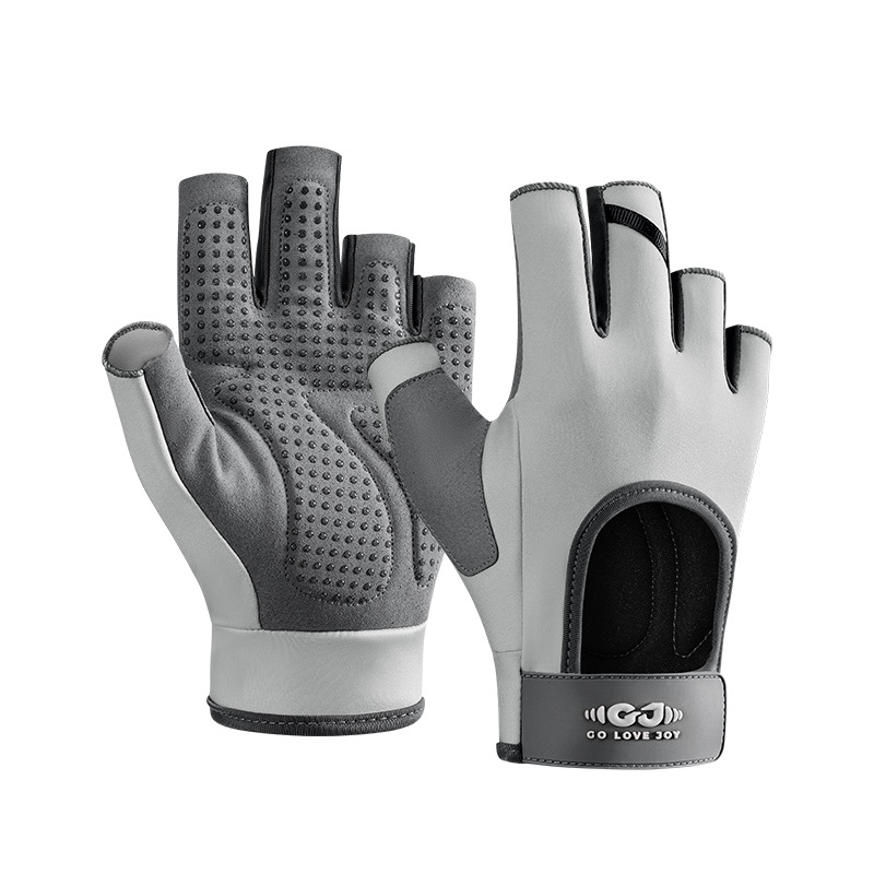 Anti-slip, Shock-absorbing, Wear-resistant, Outdoor mountaineering, Cycling, Yoga, Sports, And fitness half-finger gloves