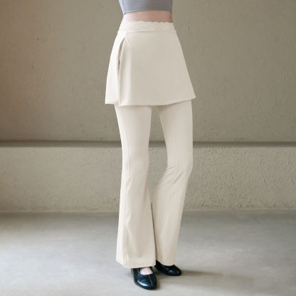 Versatile bootcut pants lace lace gym pants