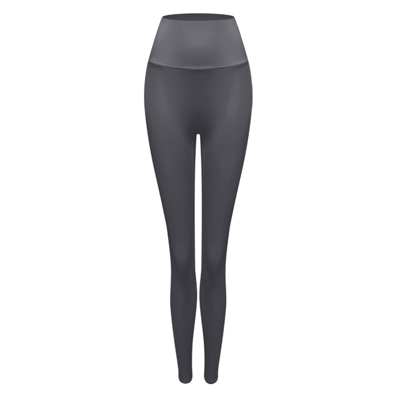 High-waisted peach buttocks nude trousers