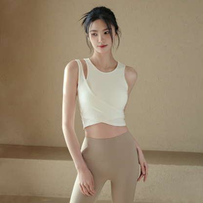 Shock-resistant fixed-cup bra