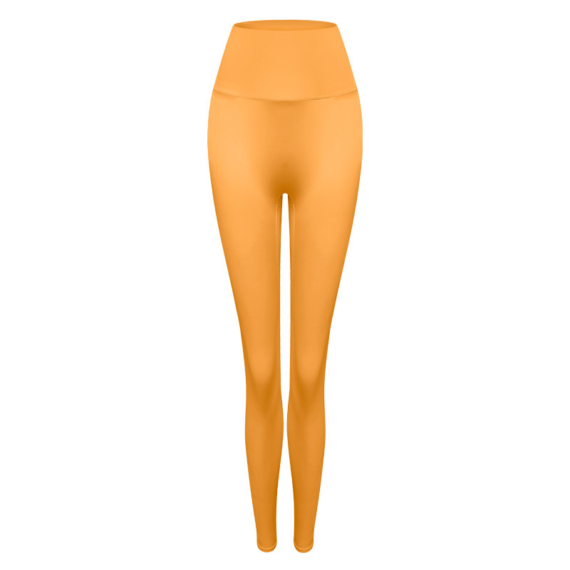 High-waisted peach buttocks nude trousers