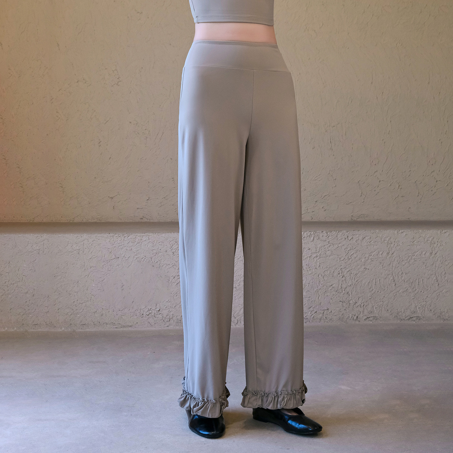 High-waisted loose casual running sports trousers
