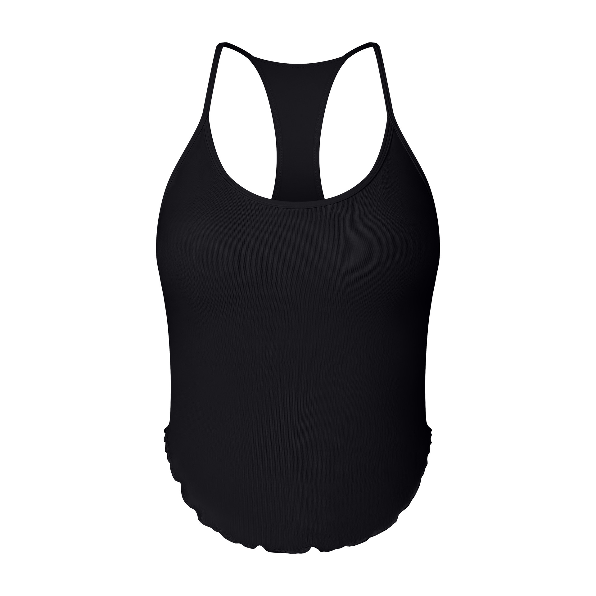Mesh strap shockproof sports bra