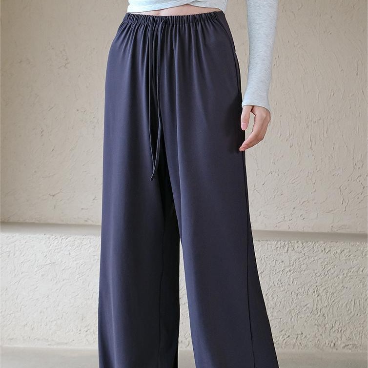 Slimming loose and comfortable straight-leg sports trousers