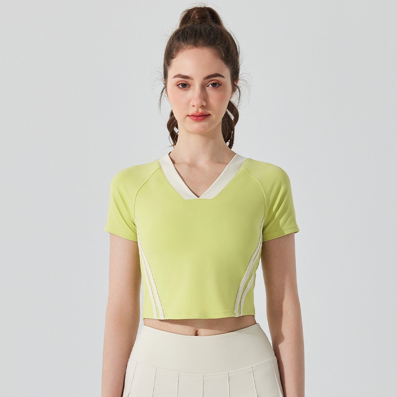 Skinny print fitness slimming T-shirt