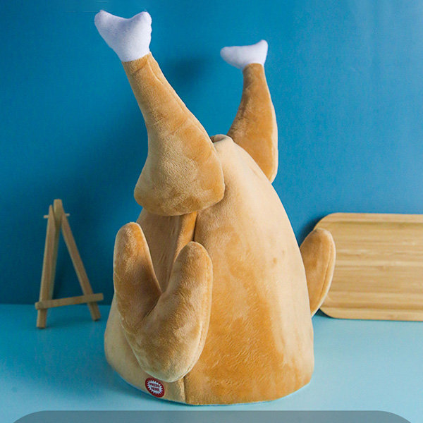🍗ROAST CHICKEN HAT - QUIRKY GIFT - MOVEABLE LEG