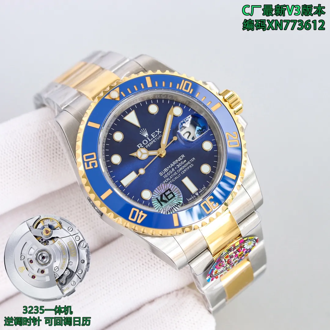 【12-15日にお届け】Rolex メンズ 腕時計 サブマリーナー 41MM  6613-0002