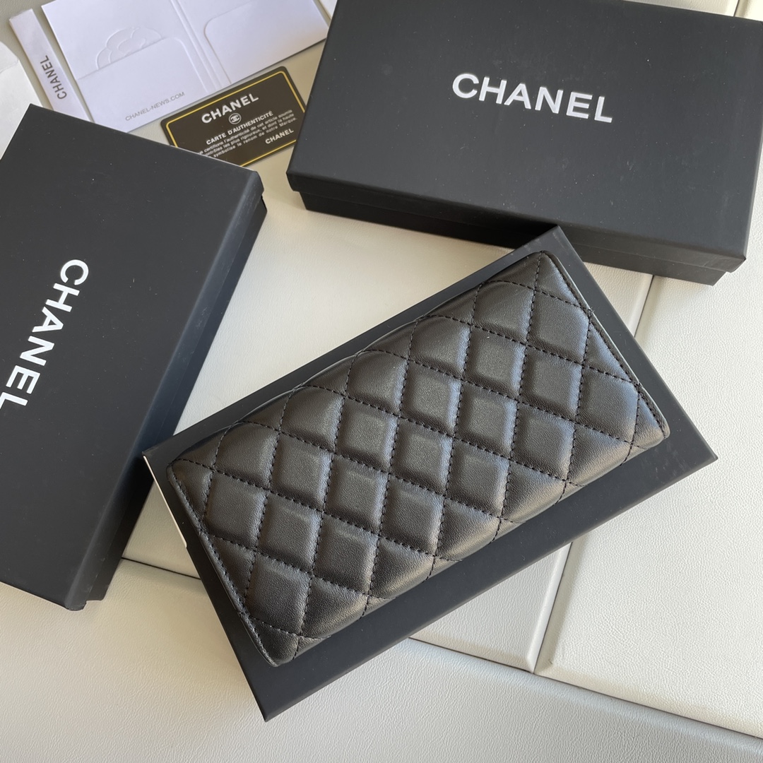 【CHANEL 】二つ折り財布  19*10*2.5CM -4色