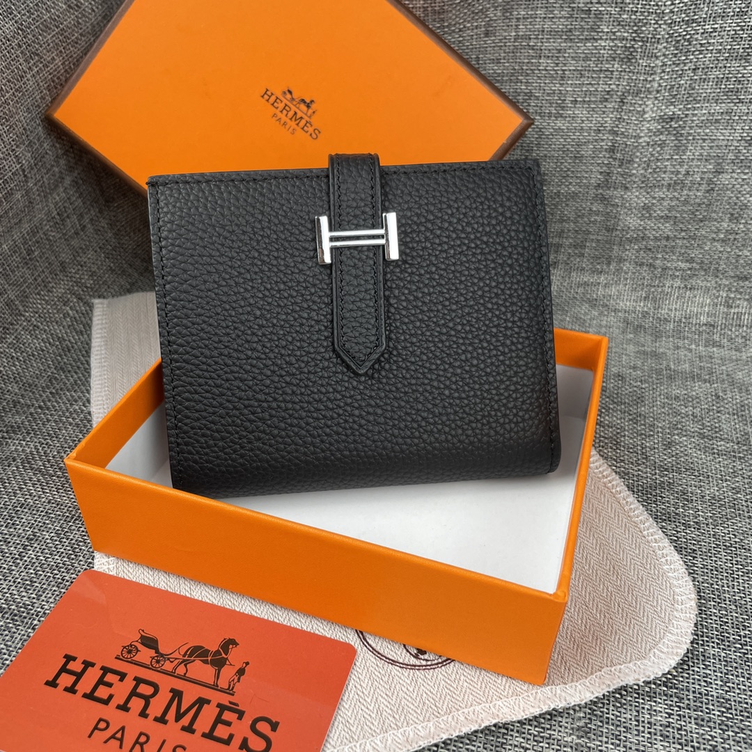 【Hermes 】二つ折り財布  10*12CM  -6色