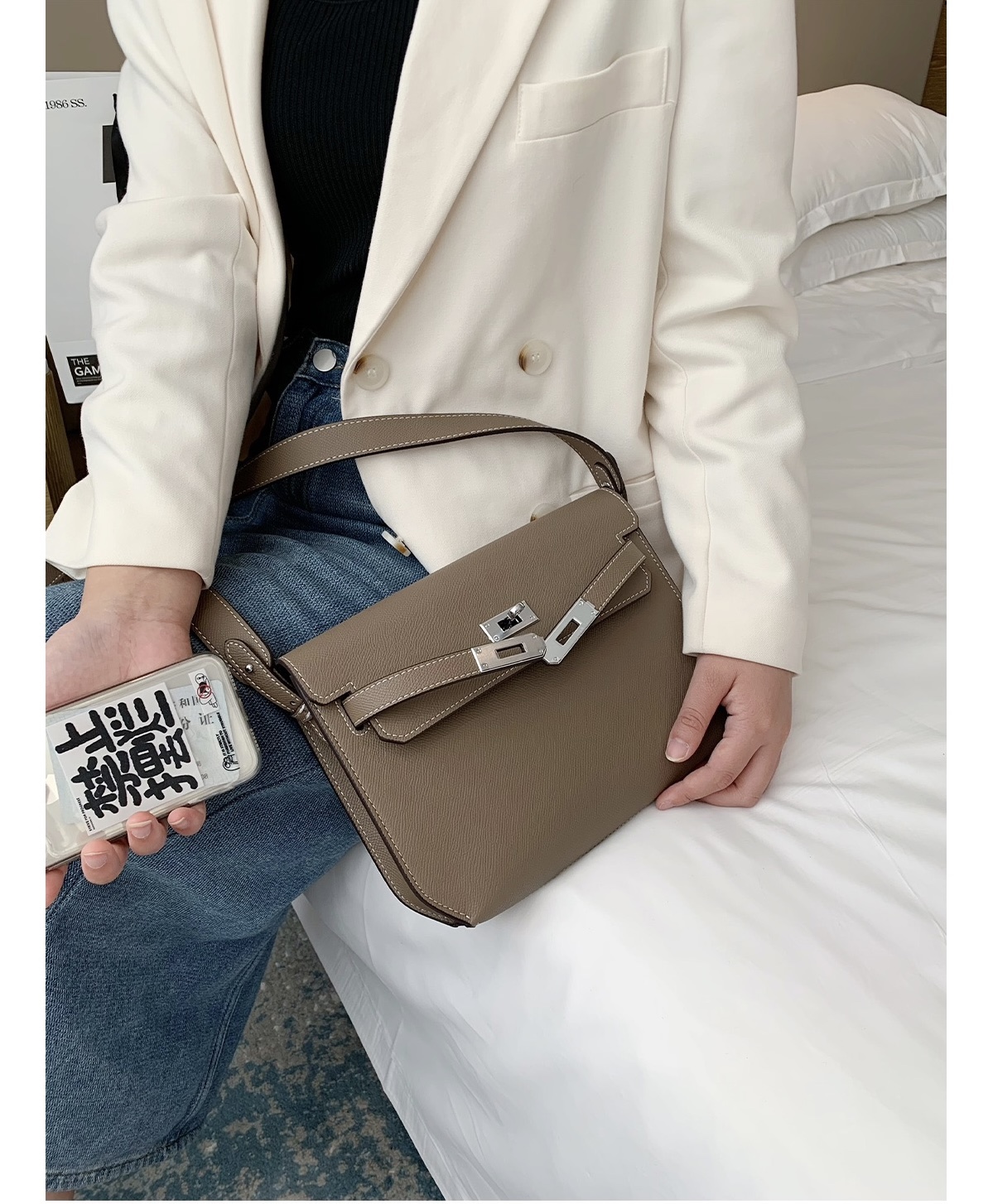 【Hermes 】kelly depeches 25 epsom  25*19*4 CM -8色