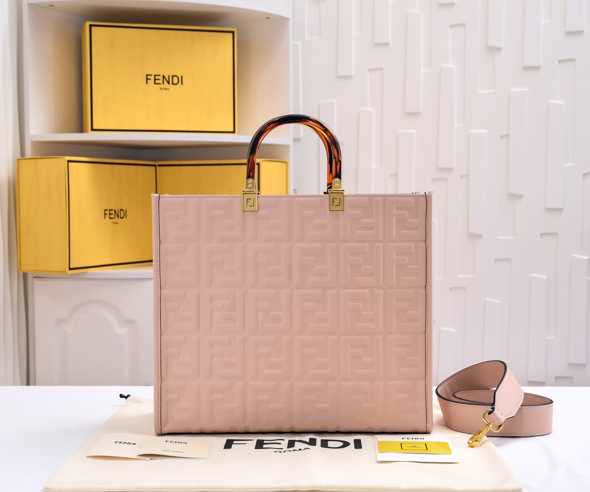 【FENDI】shine tote   サイズ: 35x17x31cm -4色