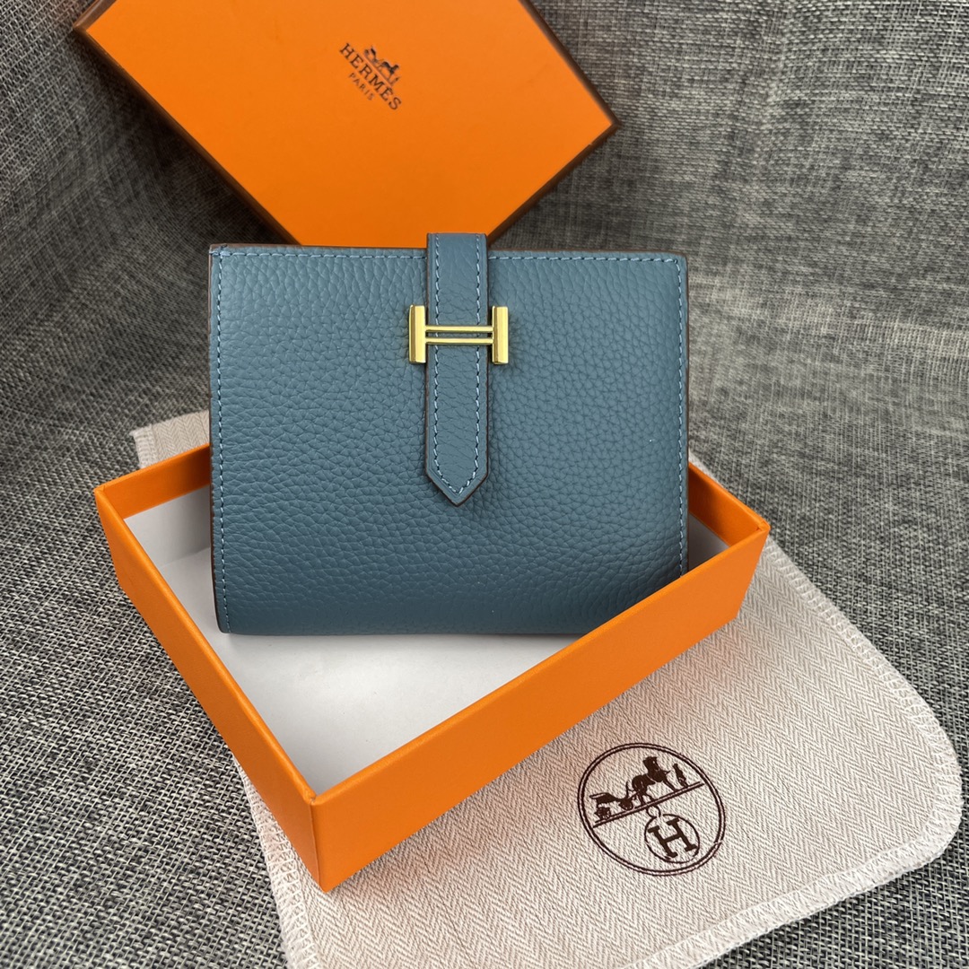 【Hermes 】二つ折り財布  10*12CM  -6色