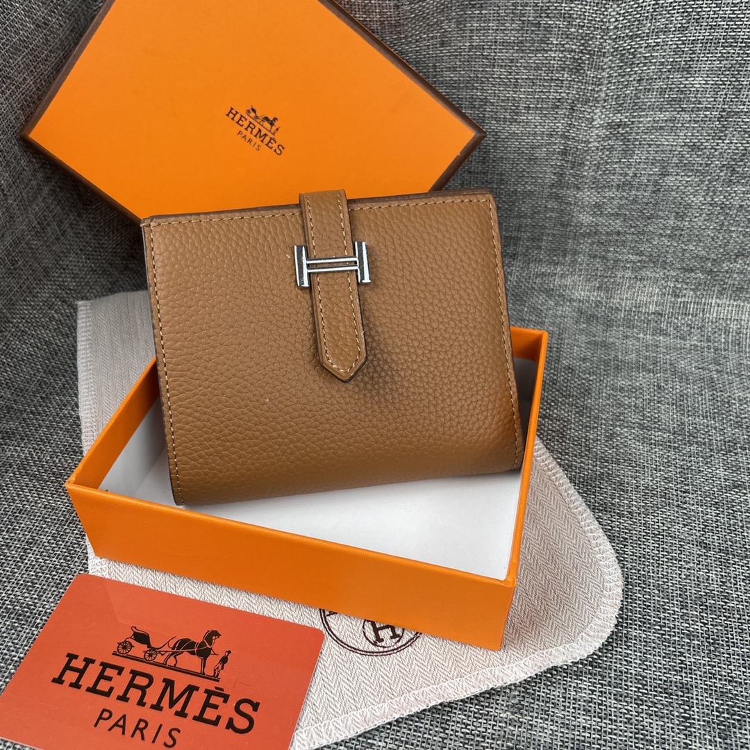 【Hermes 】二つ折り財布  10*12CM  -6色