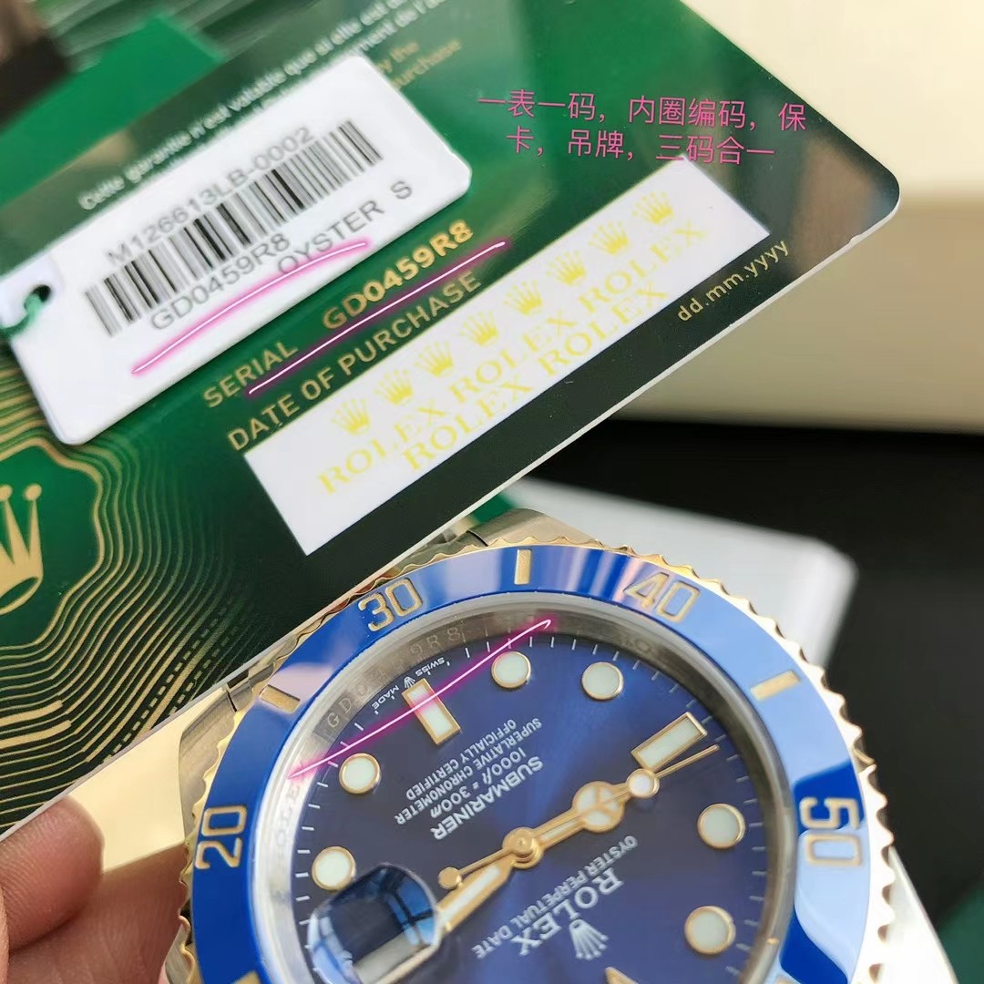 【12-15日にお届け】Rolex メンズ 腕時計 サブマリーナー 41MM  6613-0002