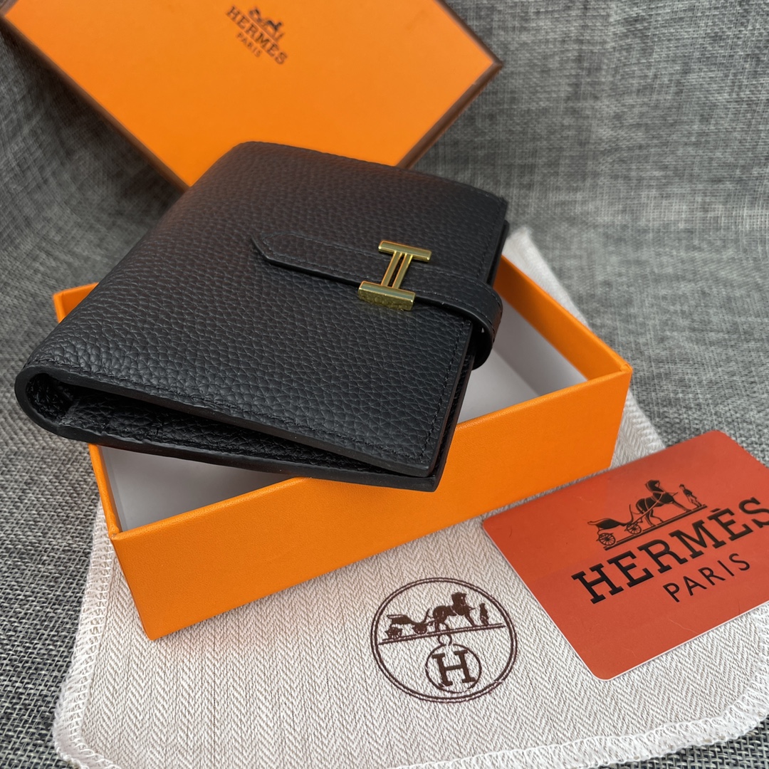 【Hermes 】二つ折り財布  10*12CM  -6色