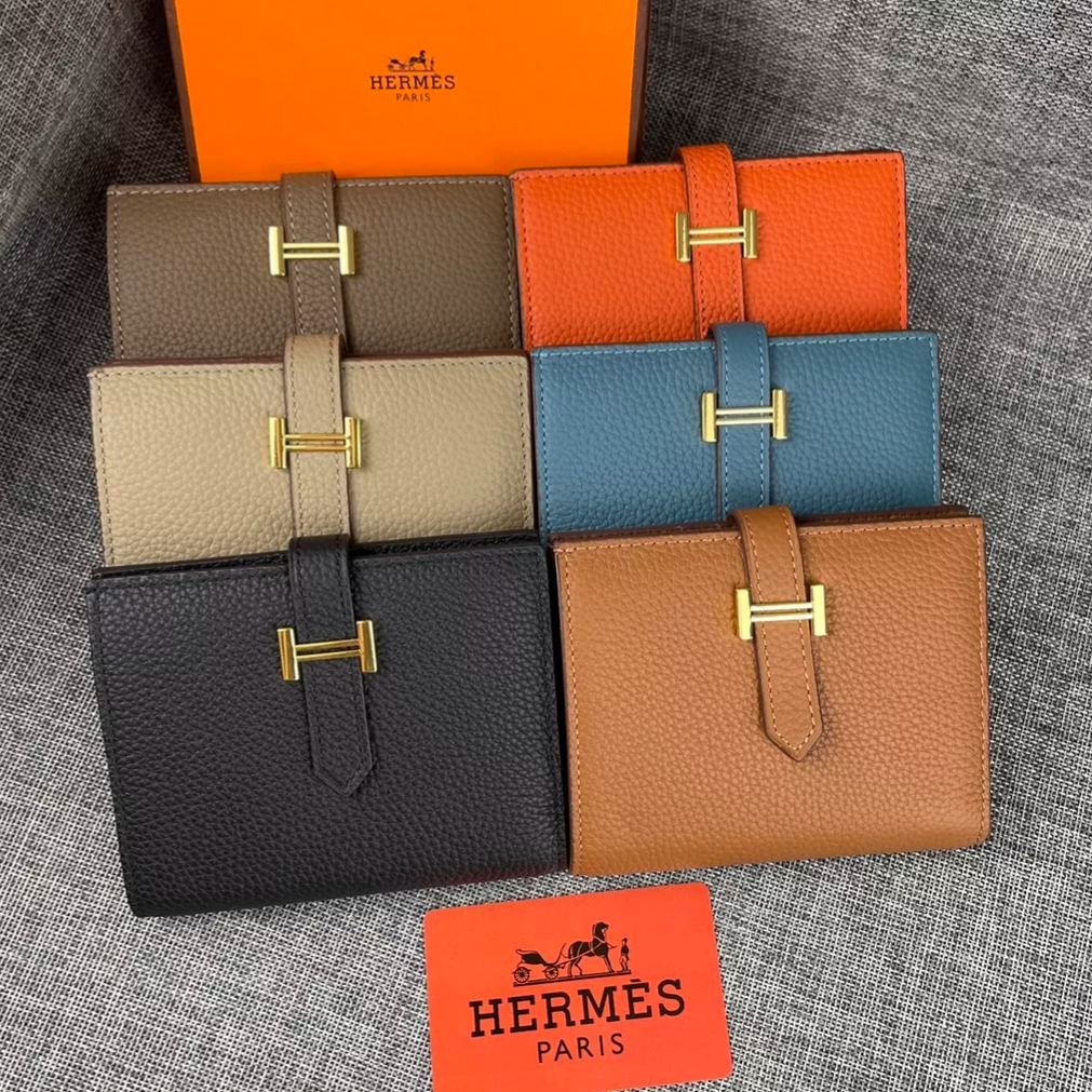 【Hermes 】二つ折り財布  10*12CM  -6色