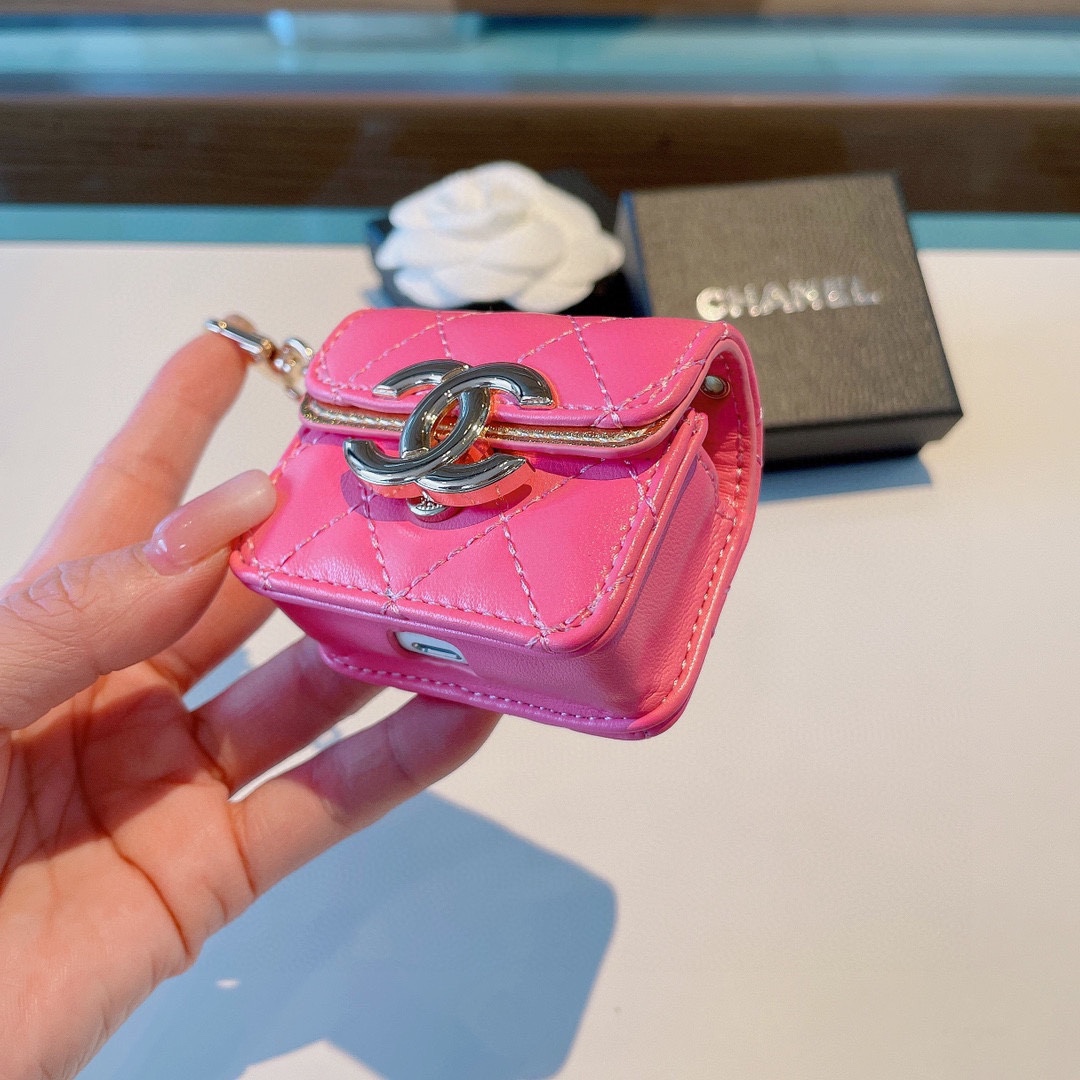 【スマホケース】CHANEL  イヤホン バッグ   -2色