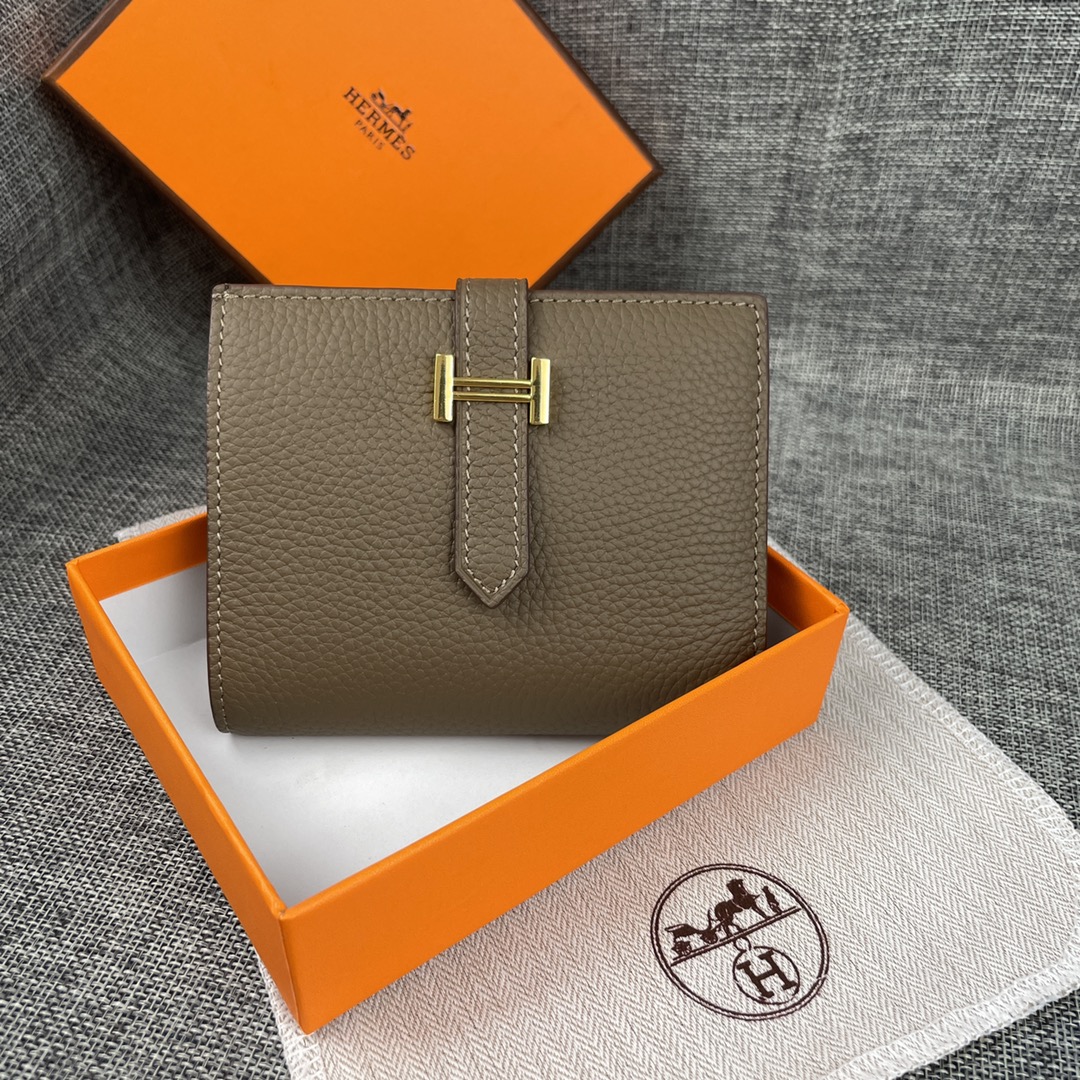 【Hermes 】二つ折り財布  10*12CM  -6色