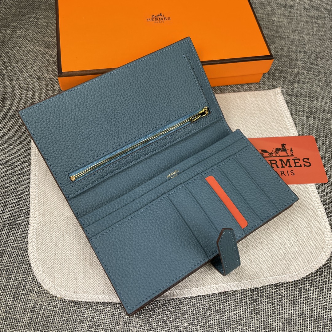 【Hermes 】二つ折り財布  9X17.5 CM -6色