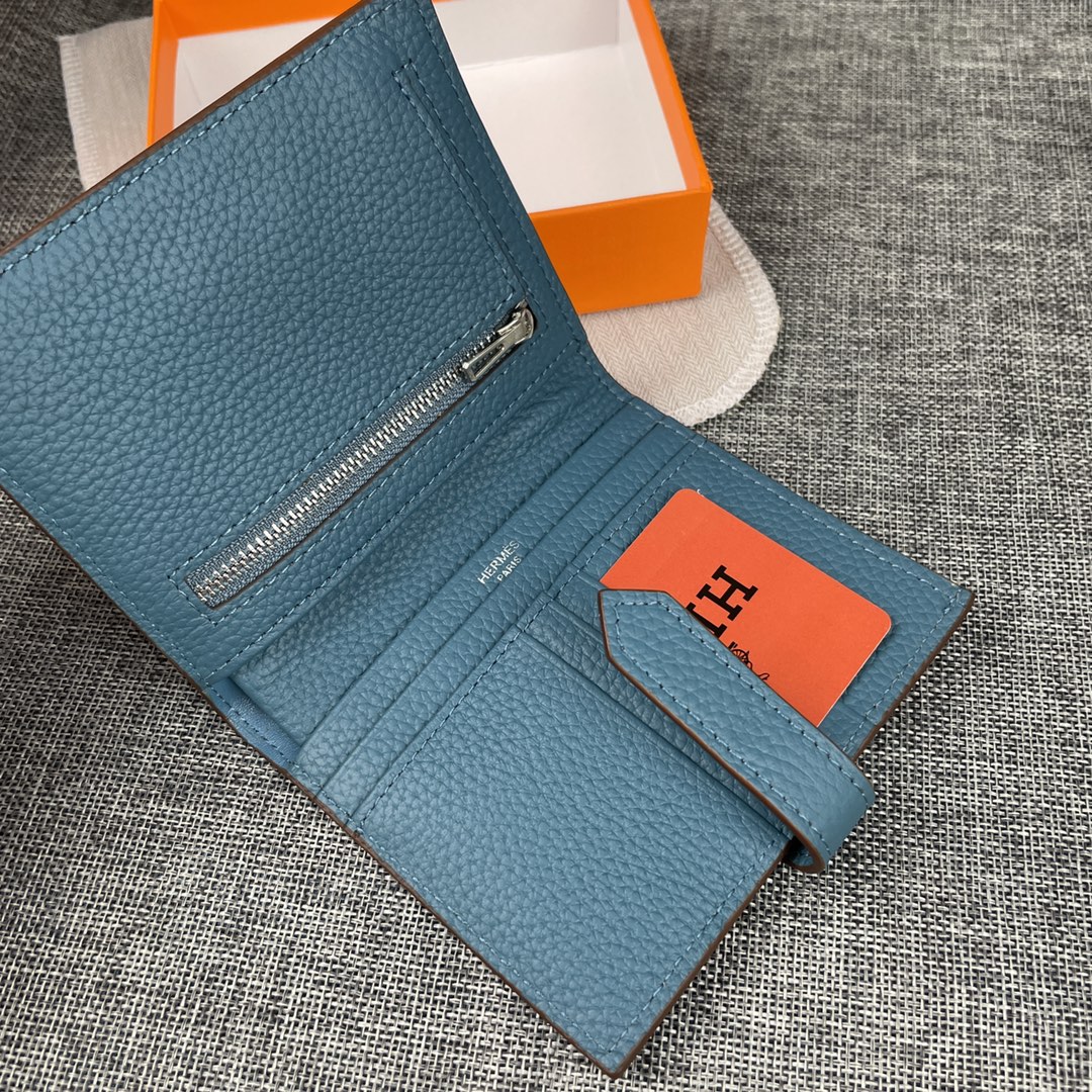 【Hermes 】二つ折り財布  10*12CM  -6色