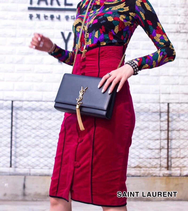 【SAINT LAURENT】  サイズ: 24x14x5cm -2色